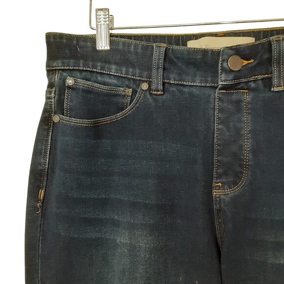 Soft Surroundings The Ultimate Denim Relaxed Straight Pull On Pants Womens MP - Picture 3 of 12